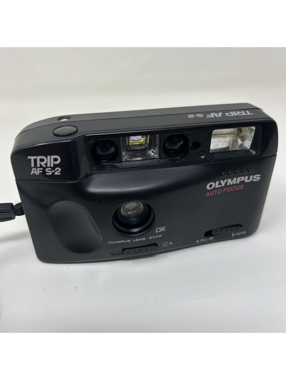 Olympus Trip AF S-2 Auto Focus Black 35mm Point & Shoot Film Camera for Parts
